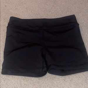 Black athletic shorts